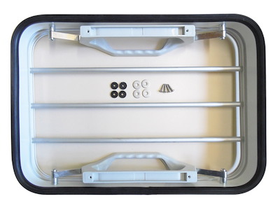 Ramme 5-vejs.vindue hvid m tremmer