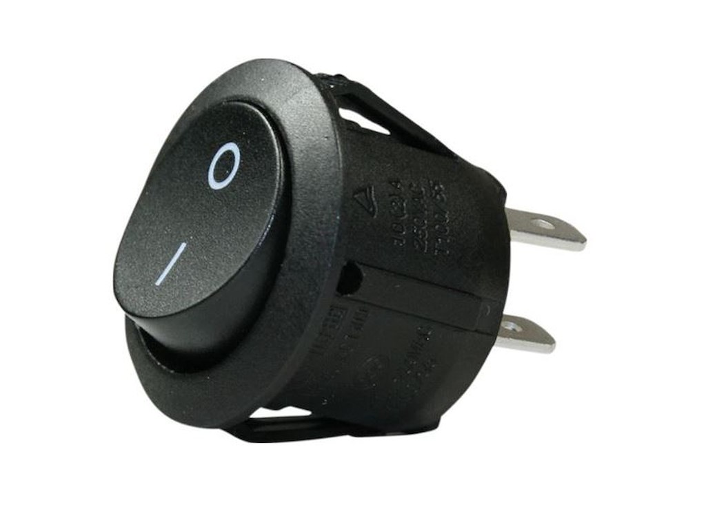 Afbryder Vippekontakt sort I/0