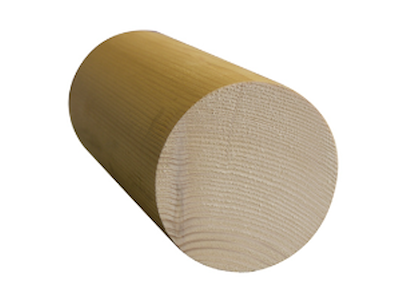 Bom krydstræ Ø9,5 x3,0m incl endekapper