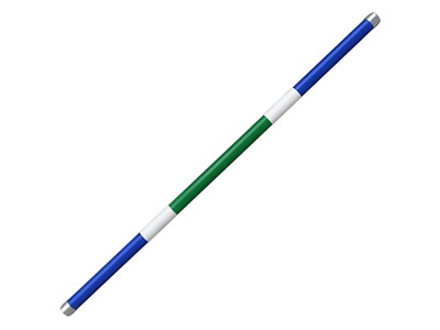 Bom PE-plast Blå/Hvid/Grøn ø9x3m