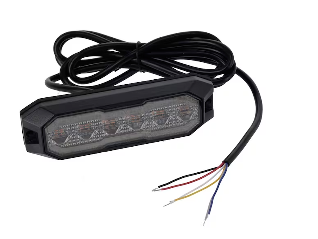 Advarselslygte LED Baglygte med Blitz