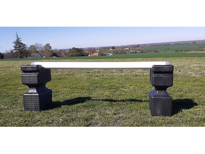 Bom 1,75m PE-plast Hvid 