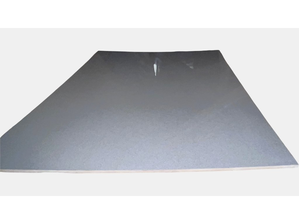 Rampeplade sølvmetallic glasfiber