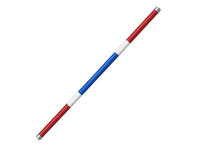 Bom PE-plast Rød/Hvid/Blå ø9x3m