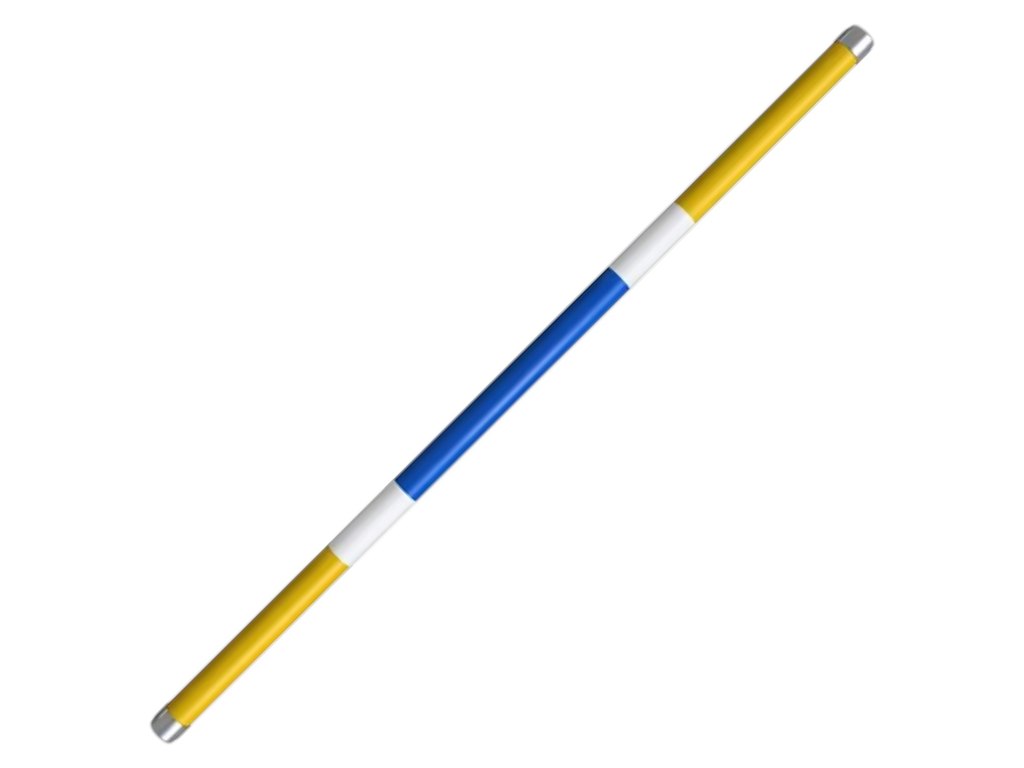 Bom PE-plast Gul/Hvid/Blå ø9x3m