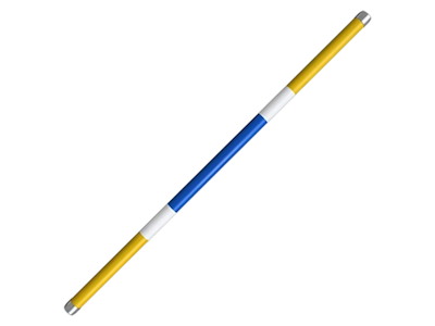 Bom PE-plast Gul/Hvid/Blå ø9x3m