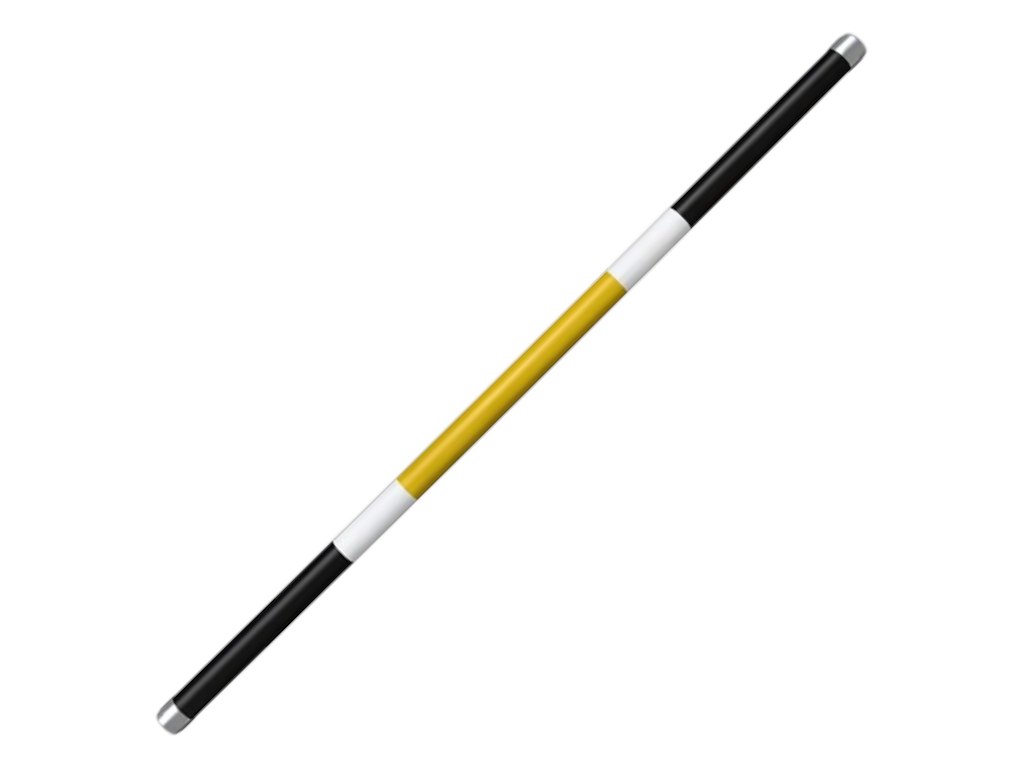 Bom PE-plast Sort/Hvid/Gul ø9x3m