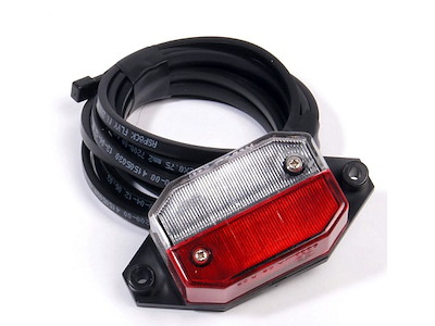 Markeringslygte Aspöckt Rød/Hvid