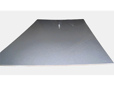 Rampeplade sølvmetallic glasfiber