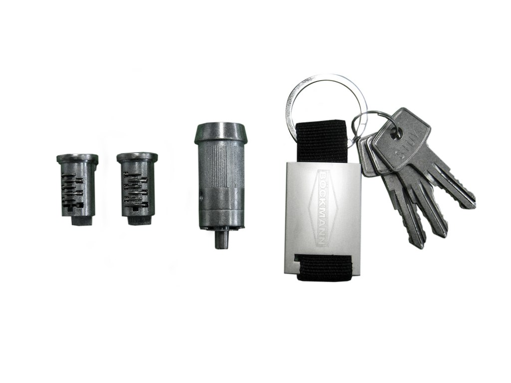 Nøglesæt m/cyl til 2xdør og kuglekobl