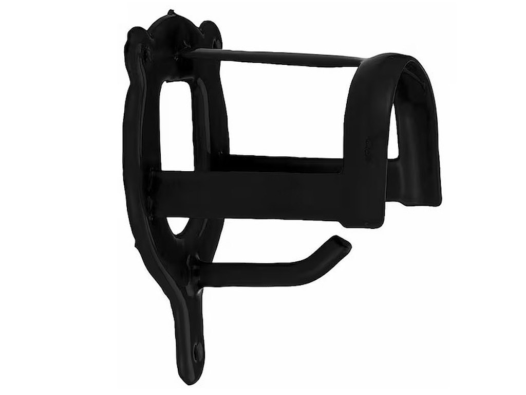 Trenseholder, sort metal