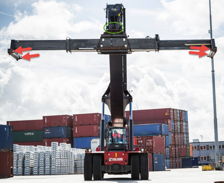 Gaffeltruks og Kraner