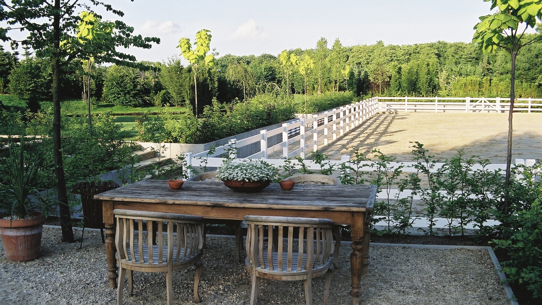 PVC Dressurhegn hvid