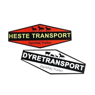 Hestetransport skilt/Label
