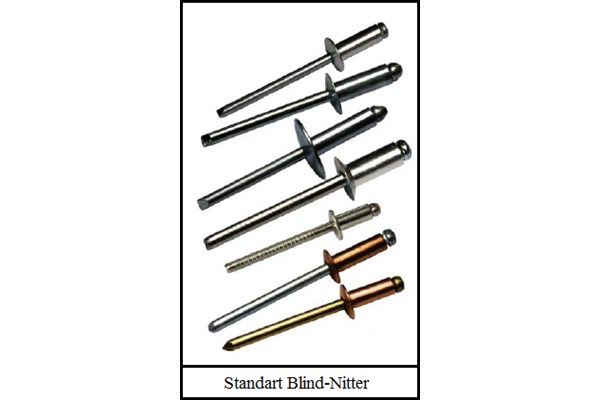 Popnitter, bolte og skruer