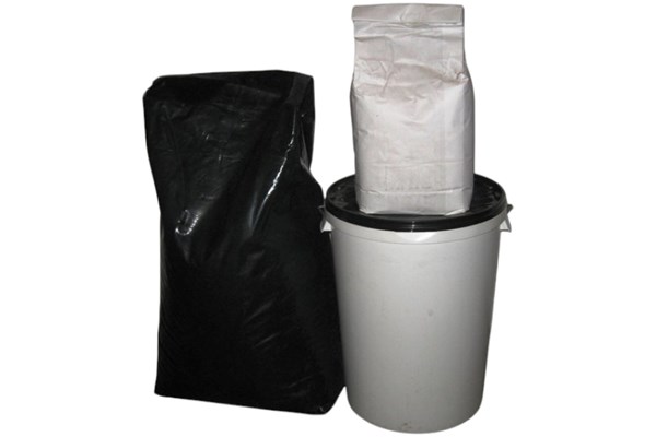 Gummigulv, sort 1 portion 48kg