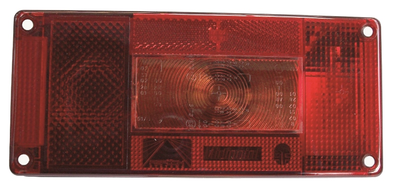 Glas Baglygte. Midipoint  H & V.