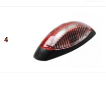 Positionslygte rød/hvid