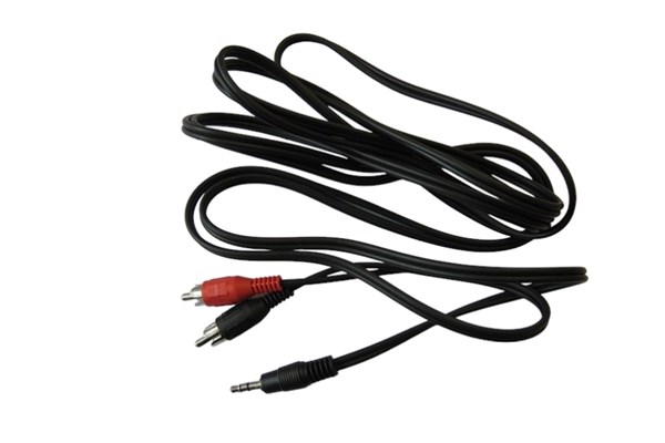 Ledning 2m 3,5mm Jack/1xRCA han