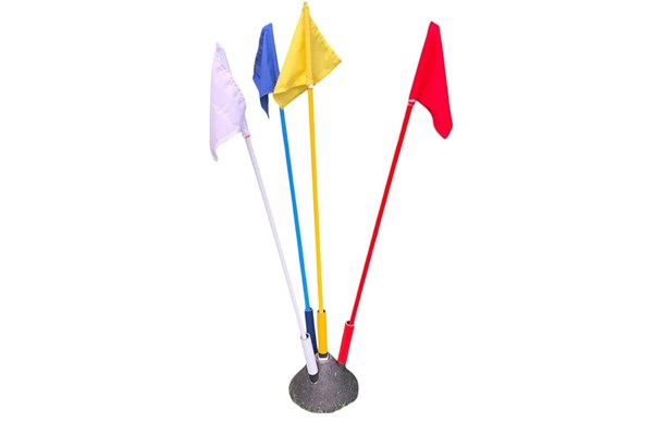 Flag i 5 forskellige farver