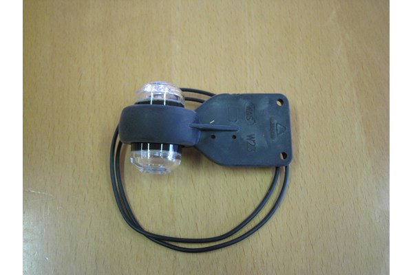 Slingrelygte LED 12/24V Rød/Klar gummiarm
