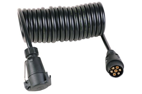 Forlænger spiral kabel 7-Pol 100cm