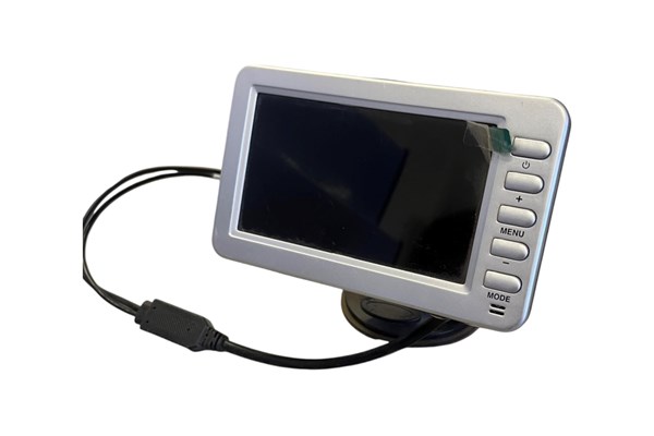 Monitor 4,3" kabelført grå 1xRCA/4-pin