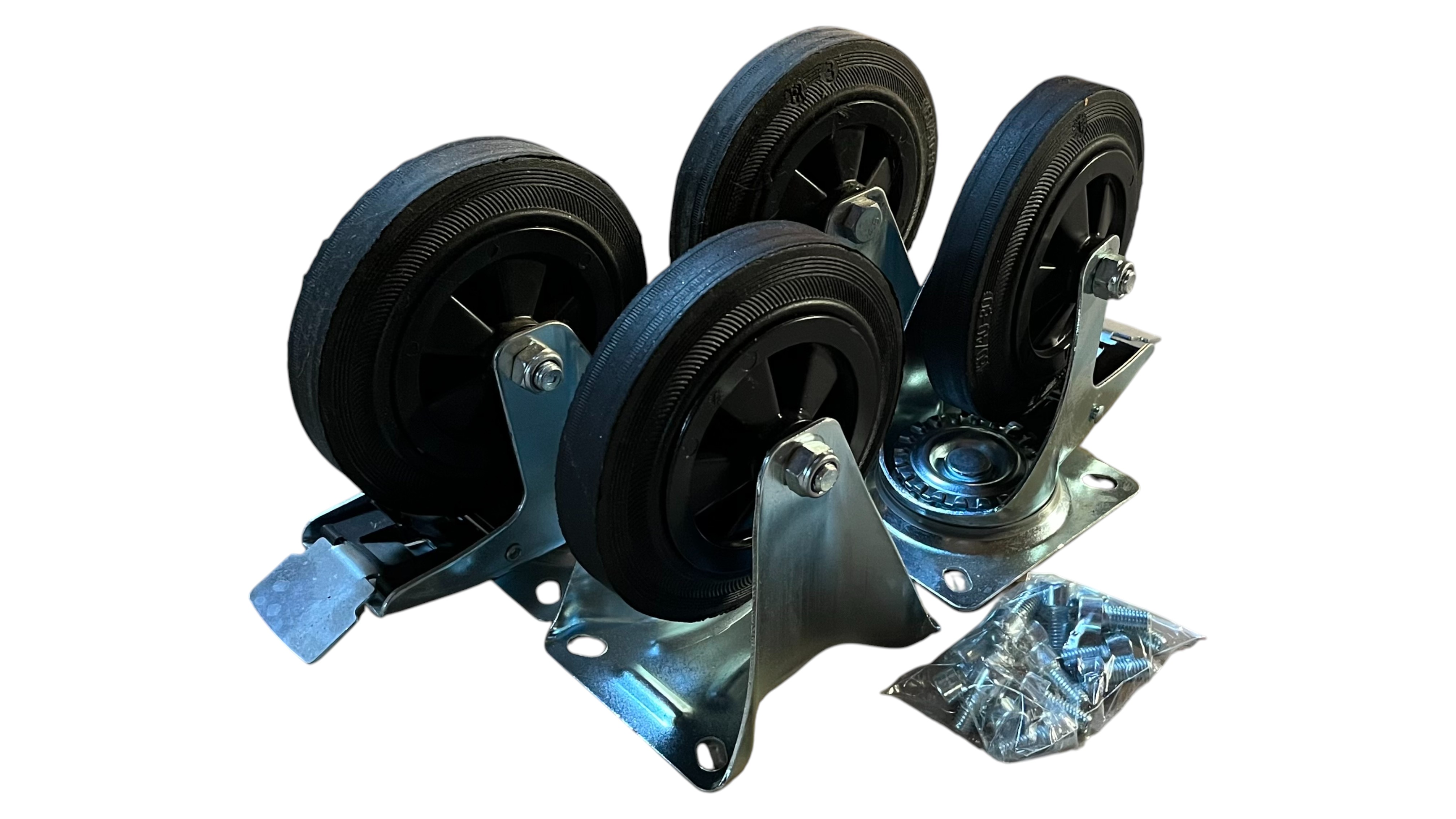 Alfako hjul 160 mm massiv (sæt) 