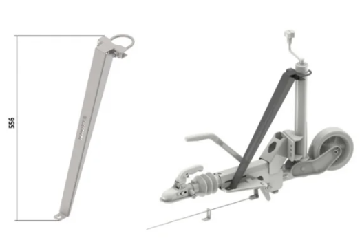 Holder/støtte for næsehjul/støttehjul