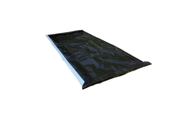 Vandgrav sort PVC L=3,5xB=3,0m Hvid kant