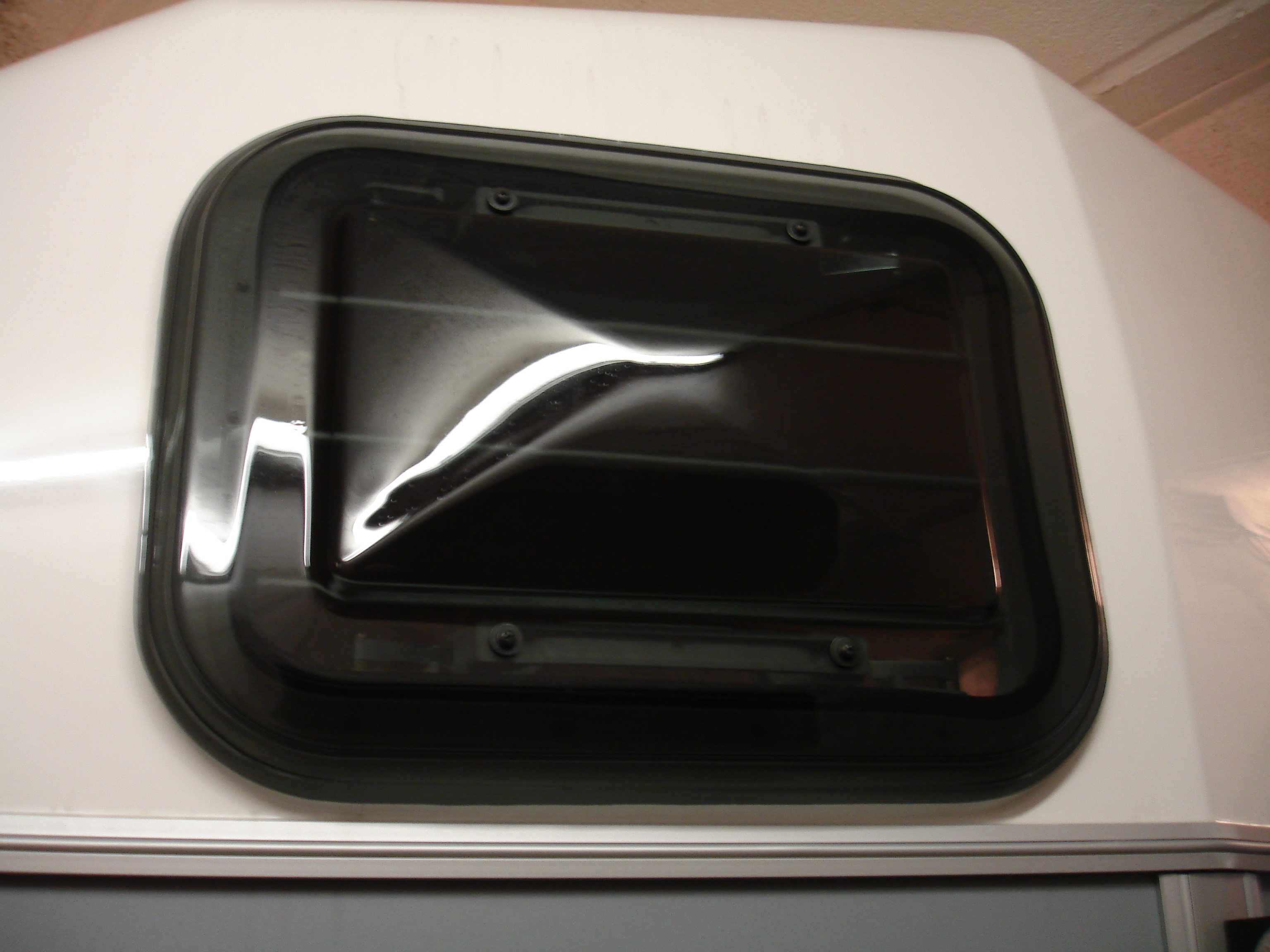 Vindue 5-vejs komplet m mørkt røgfarvet glas