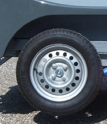 Trailer Hjul 14" 195/70 4 Huls 710kg