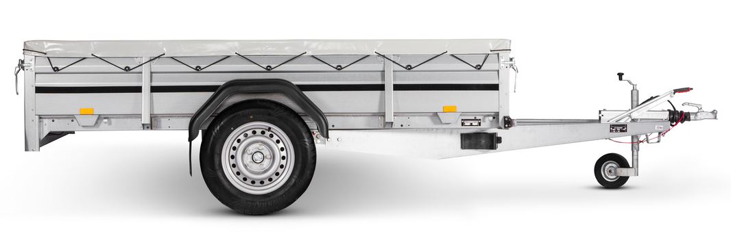 Presenning flad grå 2260S Vippelad