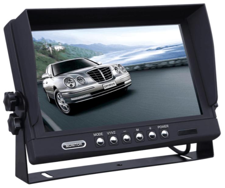 Monitor 9" Quad AHD Kabelført 12-24V