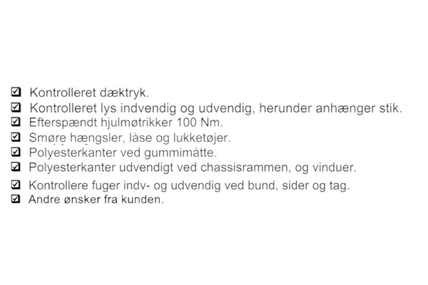 Service tjek 3 måneders